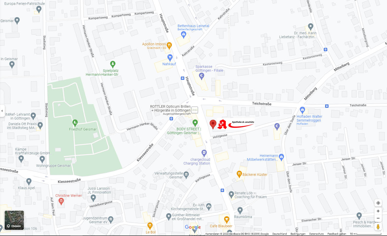 Anfahrt auf Google Maps - So finden Sie zu uns