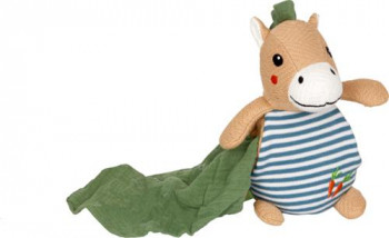 Kuscheltier mit Schnuffeltuch Pferd
