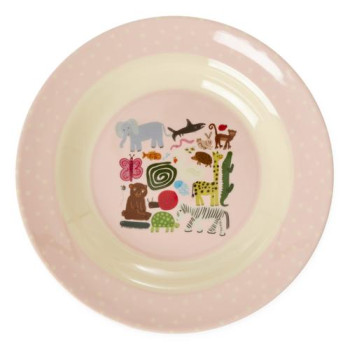 Tiefer Teller Kinder Wildlife pink