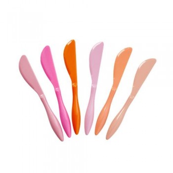 Buttermesser 6er Set Pink und Orange
