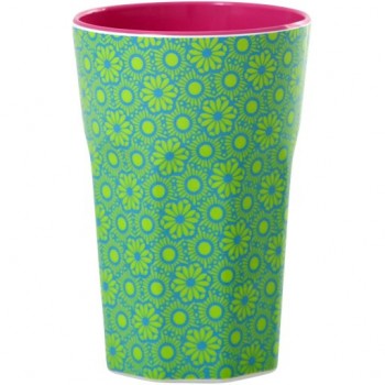 Becher groß Blumen Muster